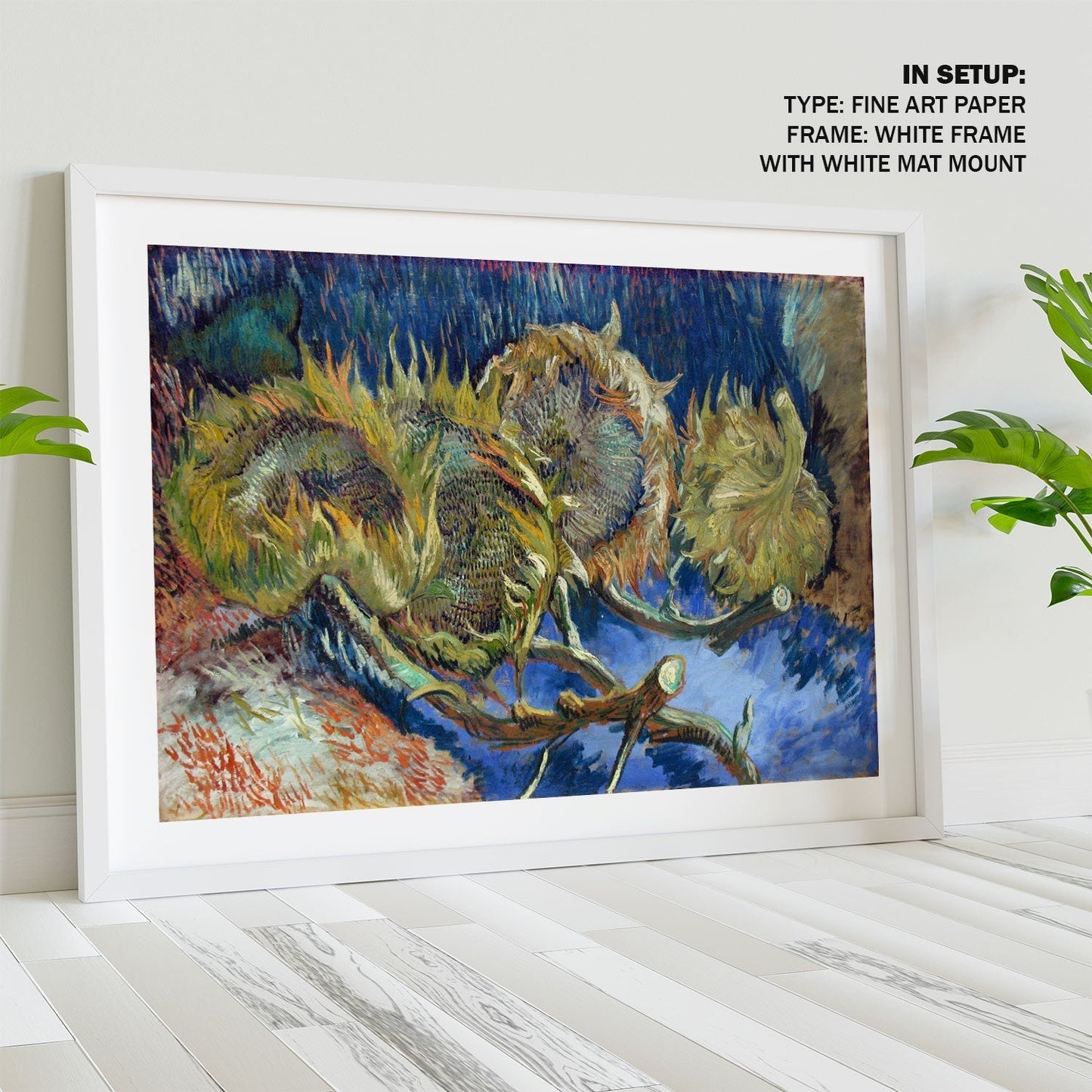 Four Withered Sunflowers, Van Gogh Painting