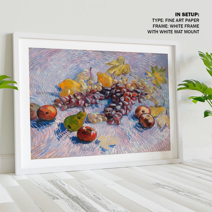 Grapes Lemons Pears and Apples, Van Gogh Painting