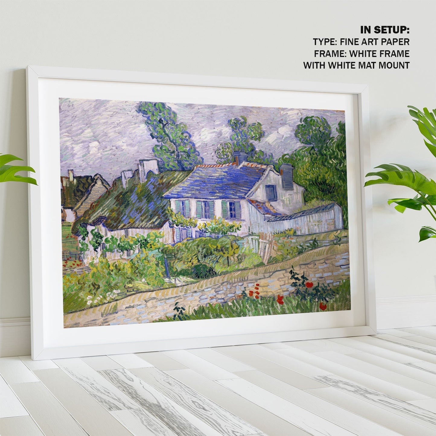 Houses at Auvers, Van Gogh Painting