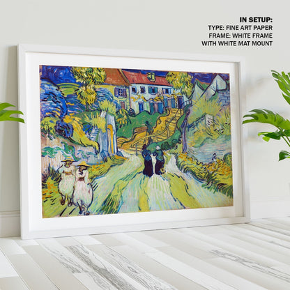 Stairway at Auvers, Van Gogh Painting