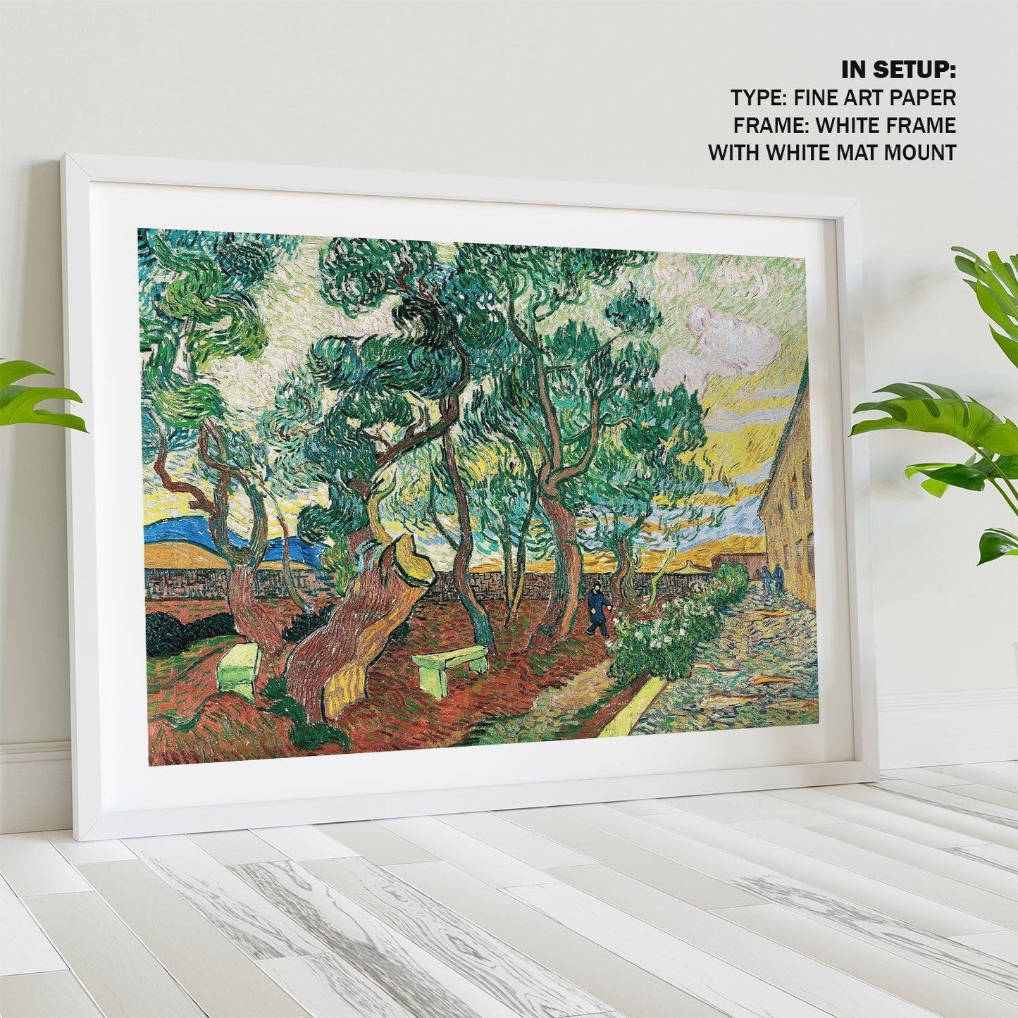 The Garden of Saint Paul Hospital, Van Gogh Painting