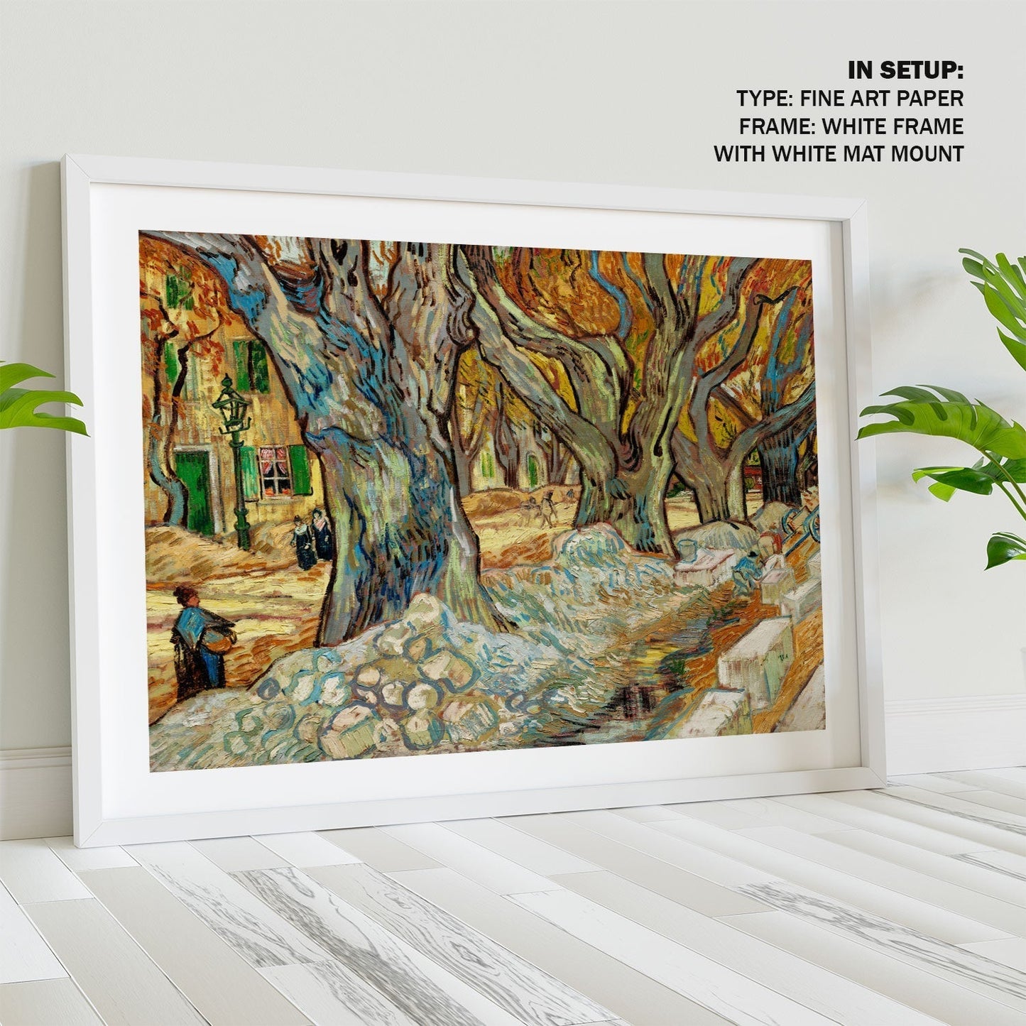 The Large Plane Trees, Van Gogh Painting