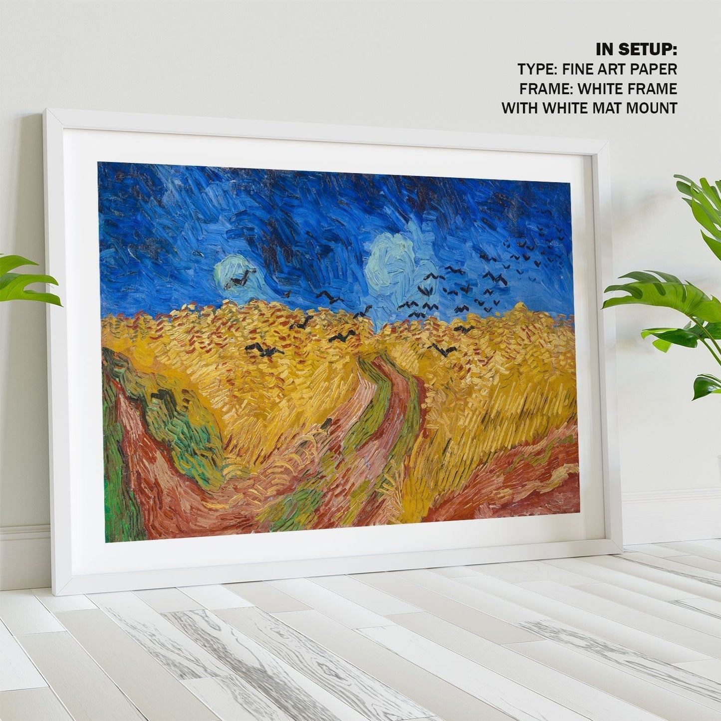 Wheatfield with Crows, Van Gogh Painting