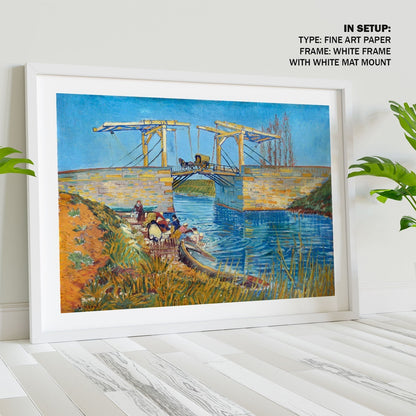 he Langlois Bridge at Arles, Van Gogh Painting