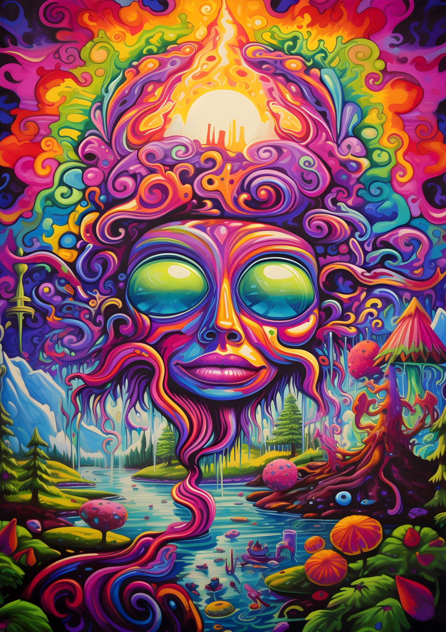 Abstract Psychedelic Poster