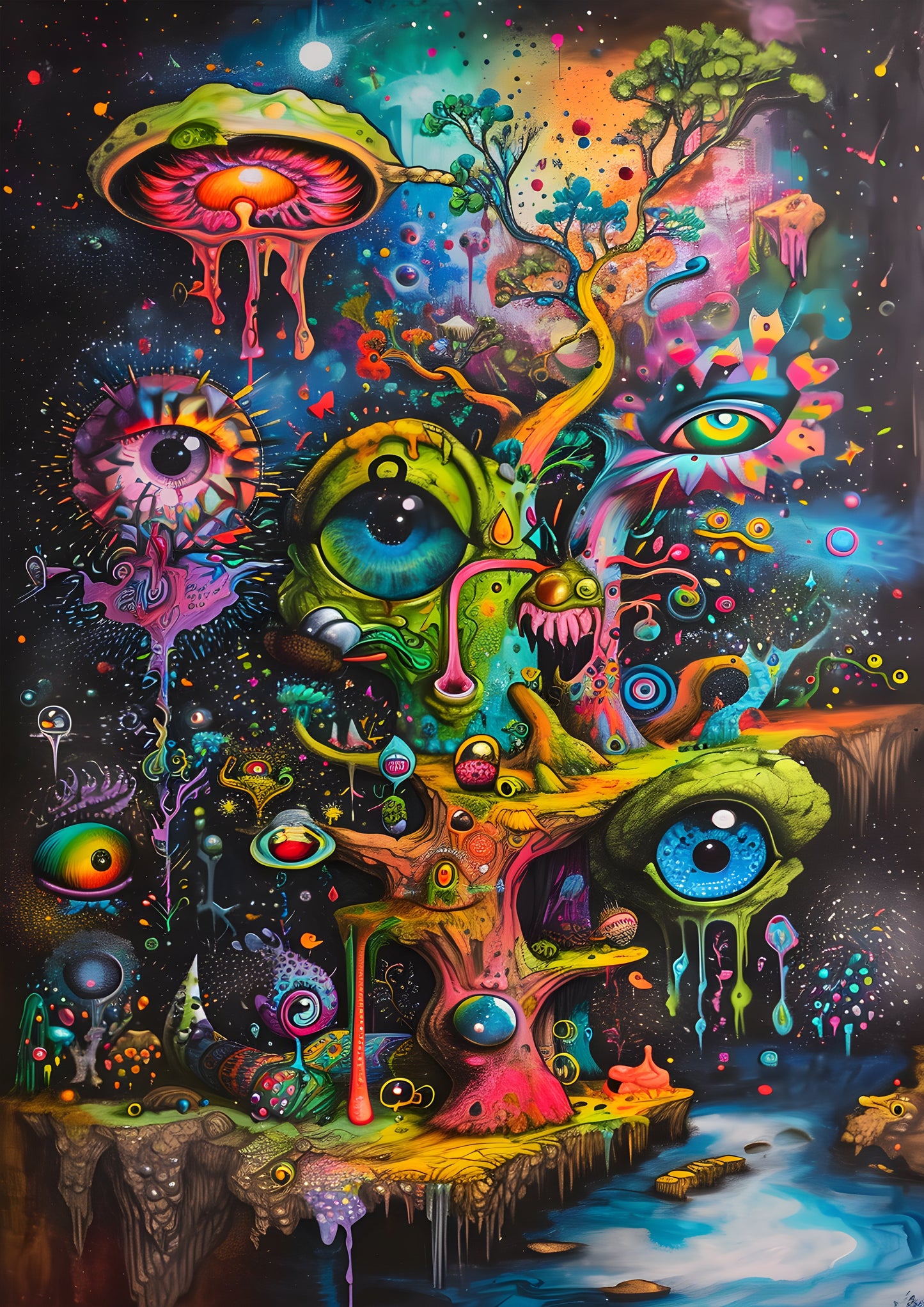 Abstract Psychedelic Dreamscape