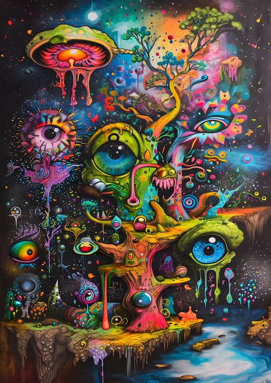 Abstract Psychedelic Dreamscape