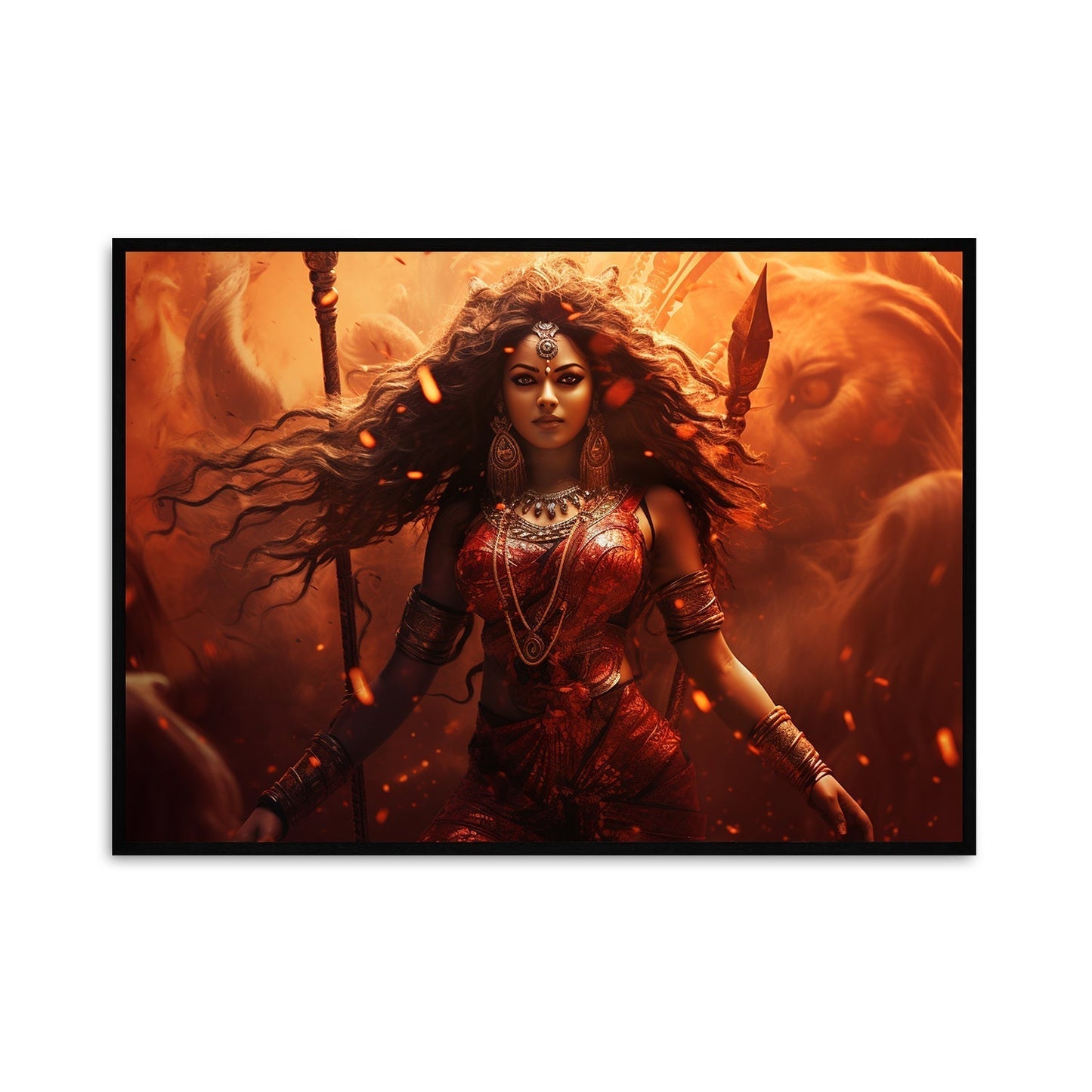 Fierce Protector Canvas Wall Painting