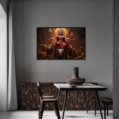 Divine Mother Canvas Wall Painting