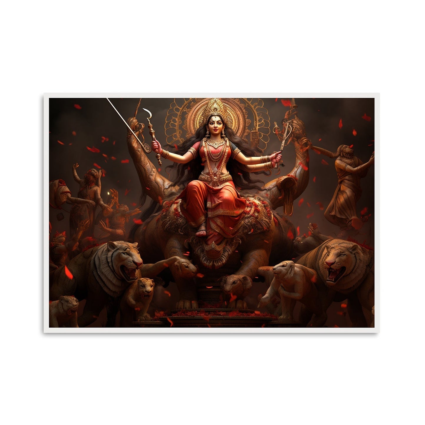 Radiant Aura Canvas Wall Painting