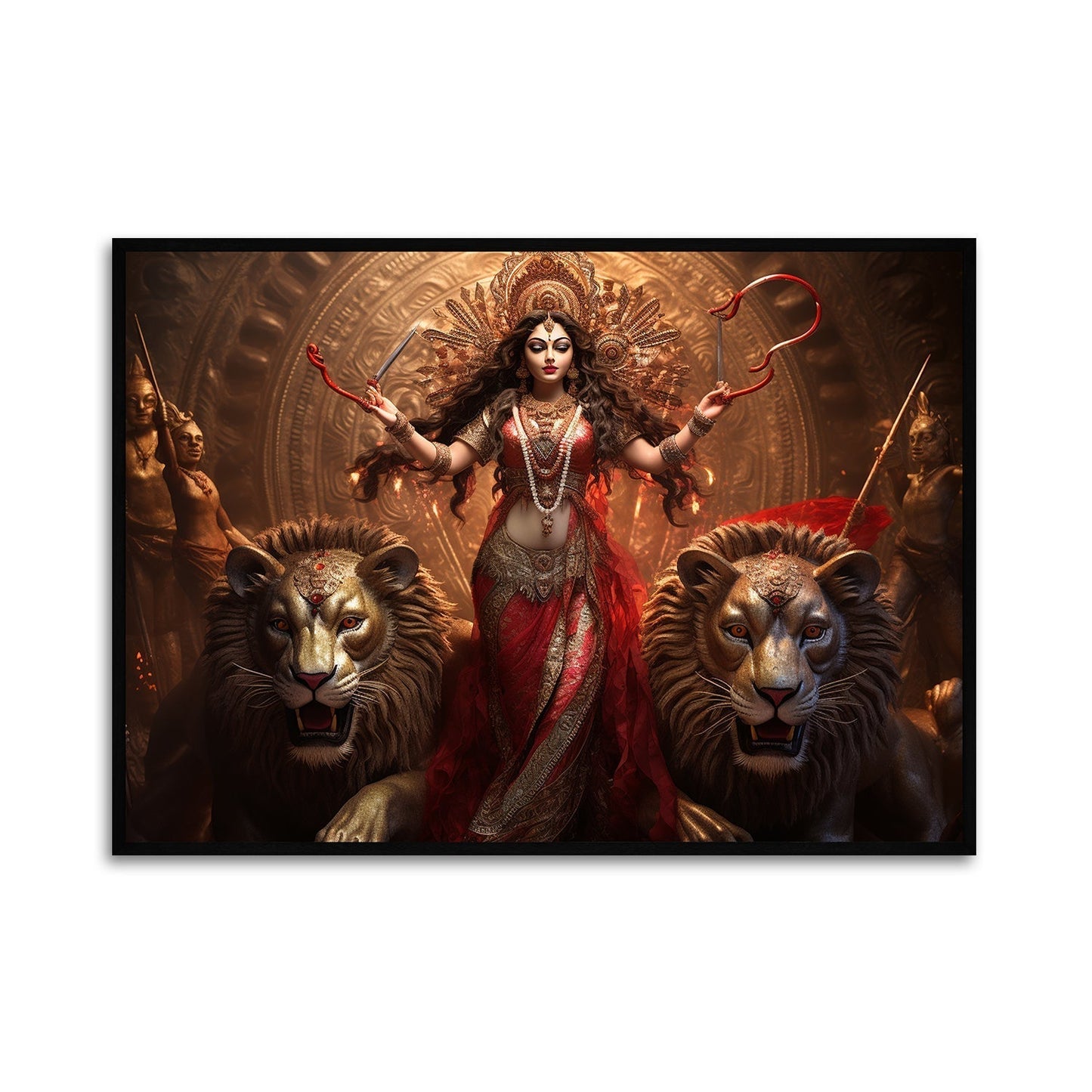 Durga's Blessing Canvas Wall Painting