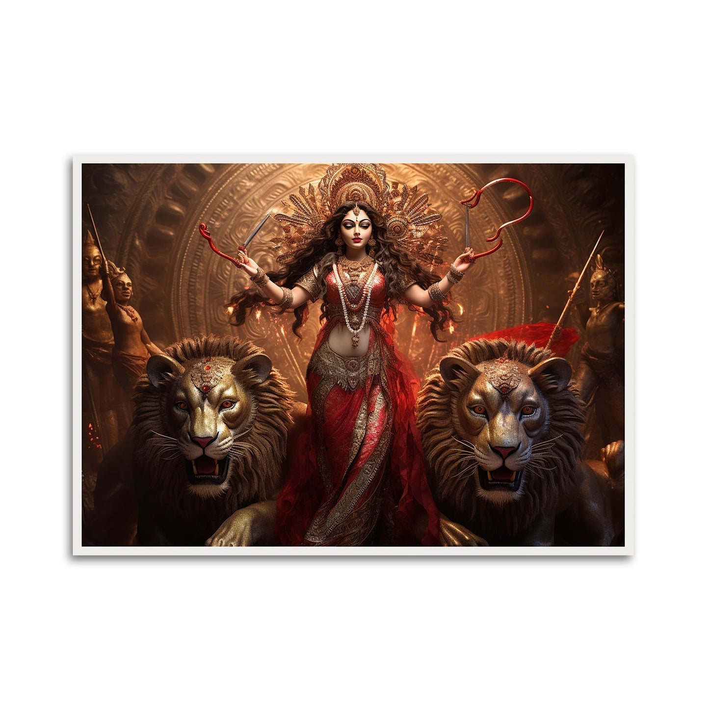 Durga's Blessing Canvas Wall Painting