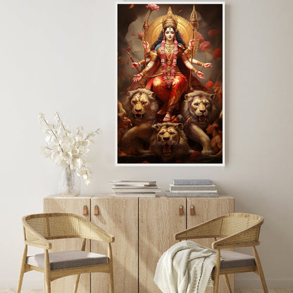 The Divine Warrior Canvas Wall Painting