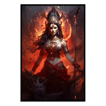 The Ferocious Lion Canvas Wall Painting