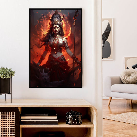 The Ferocious Lion Canvas Wall Painting