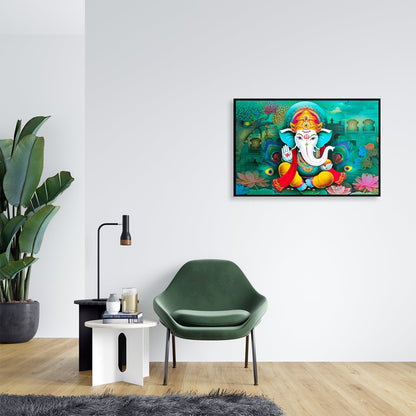Ganesha, the Remover of Obstacles Canvas Wall Painting