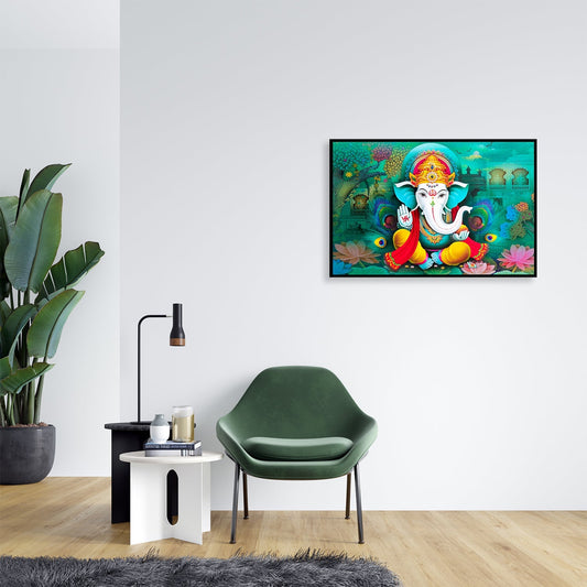 Ganesha, the Remover of Obstacles Canvas Wall Painting