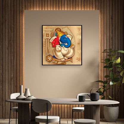 The Enigmatic Ganesha Canvas Wall Painting