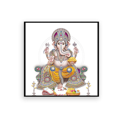 Devine Ganesha Canvas Wall Painting