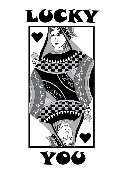 Lucky Queen Card Wall Poster