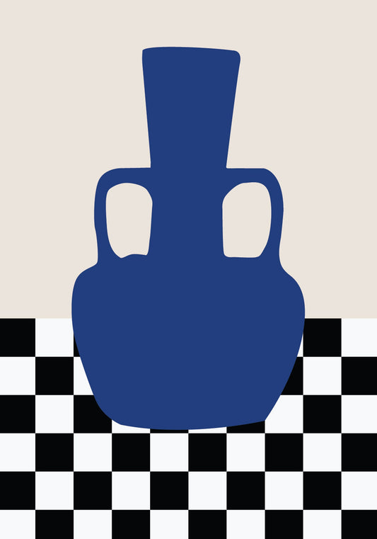Checkered Muse Wall Poster