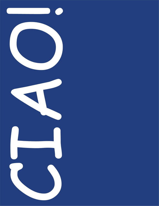 A Canvas Art Welcome with Warm "Ciao" Wall Poster