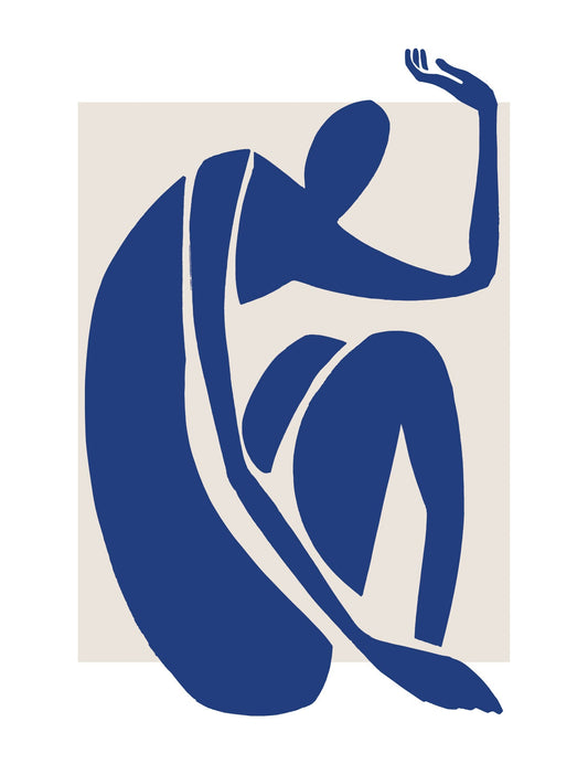 Indigo Whispers Wall Poster