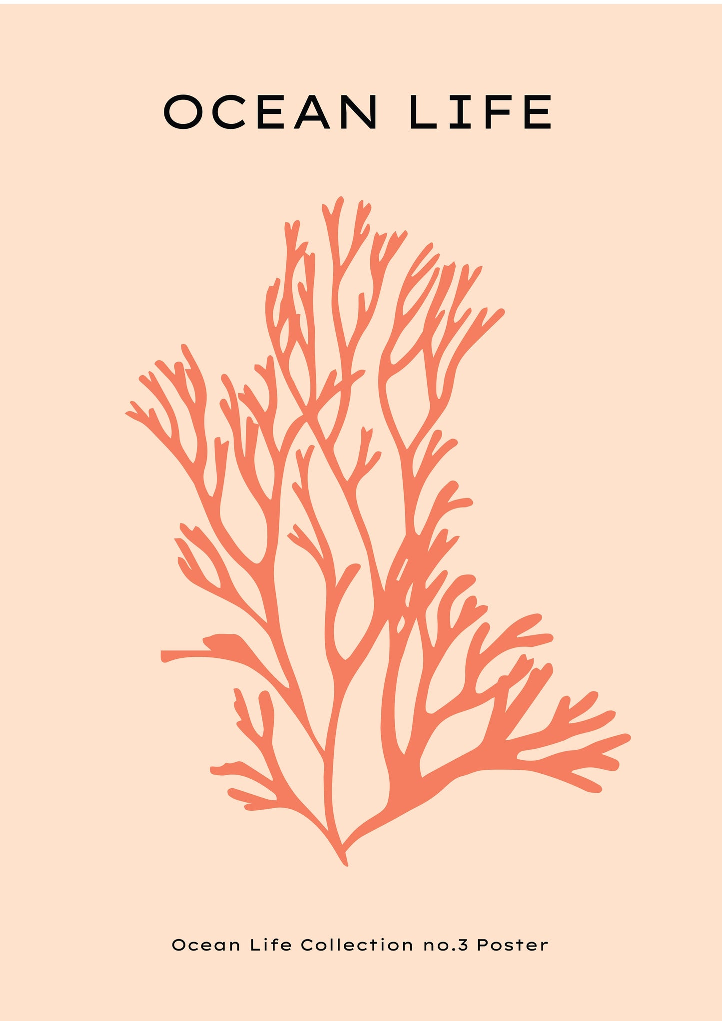 Ocean Life Collection Crimson Reef Print Wall Poster