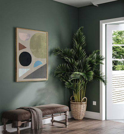 ABSTRACT SHAPES IN MUTED TONES I , GEOMETRIC ART PRINTS