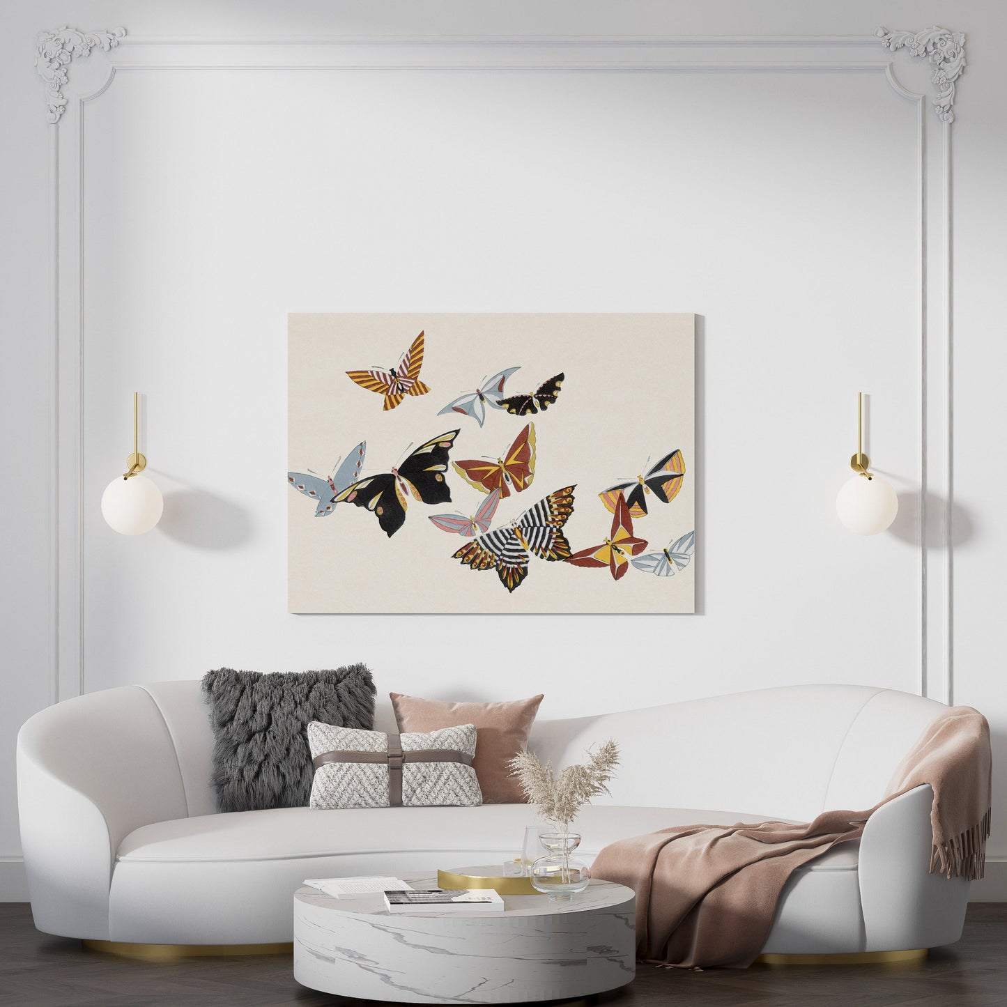 All Kinds of Butterflies, Vol.1 (1908) by Kamisaka Sekka // Wall Art Print