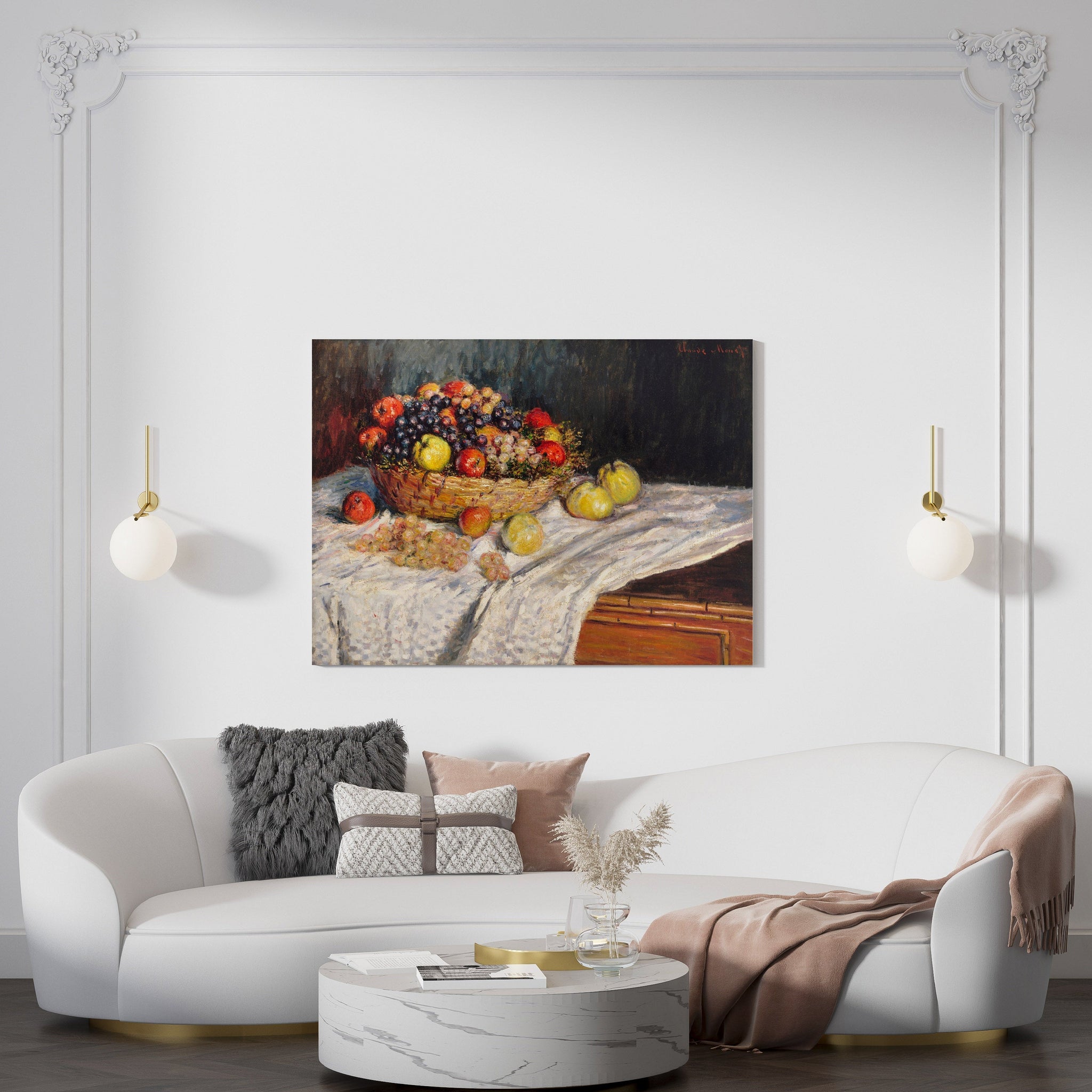Claude Monet's Apples and Grapes Wall Art Print