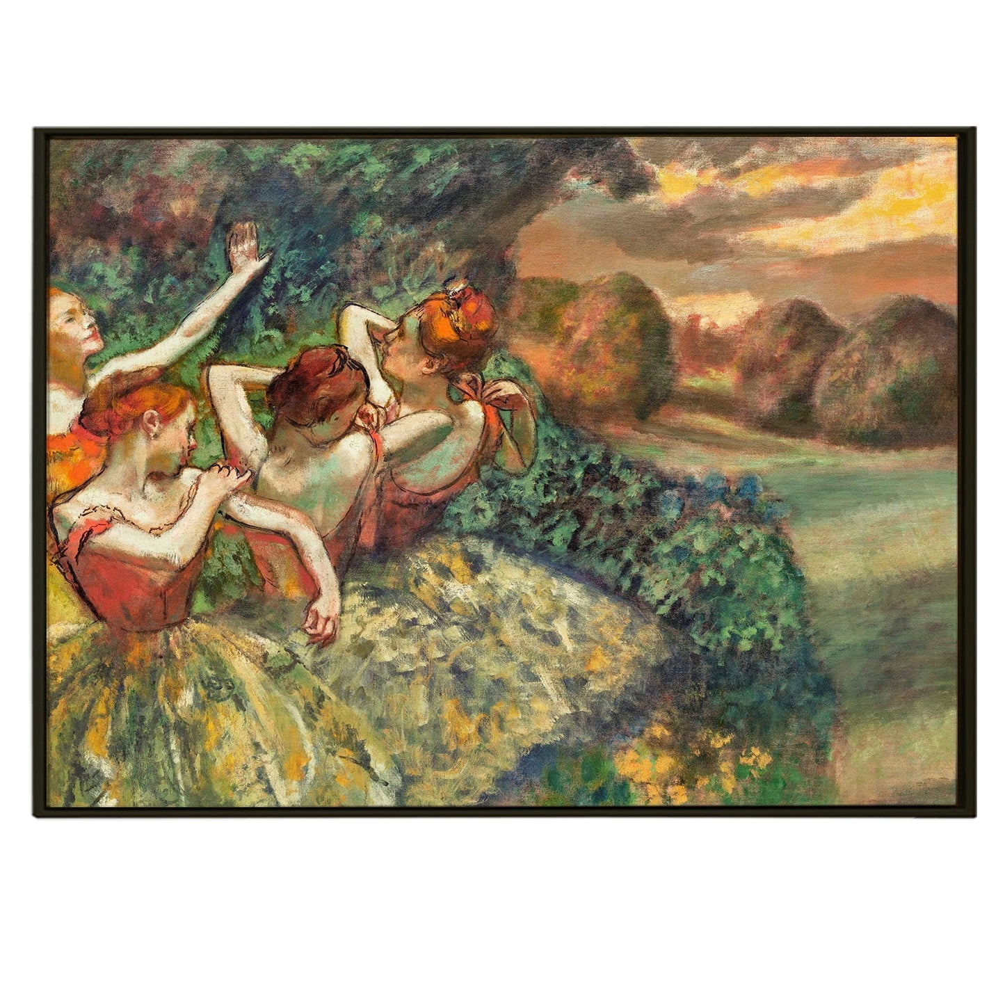 Edgar Degas Poster Four Dancers Art Print Canvas Painting Eye Catching Masterpiece