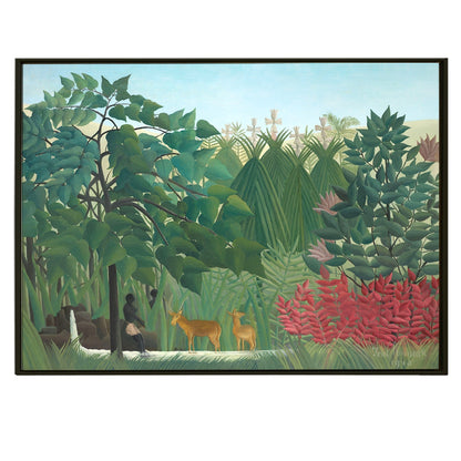 The Waterfall by Henri Rousseau - Gallery Wall Canvas Art Print for office and home decor
