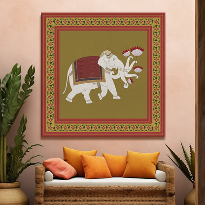 Mughal Indian Wall Art Large Size Canvas Painting For Bedroom wall Decoration