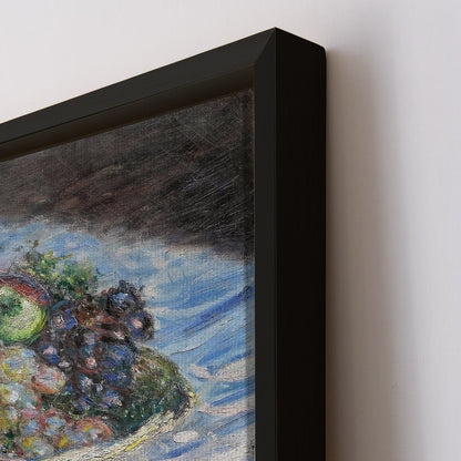 Claude Monet Apples and Grapes Canvas Prints Classic Large Wall Art Modern Art Impressionism Painting Picture on Framed Artwork for Home Decor.