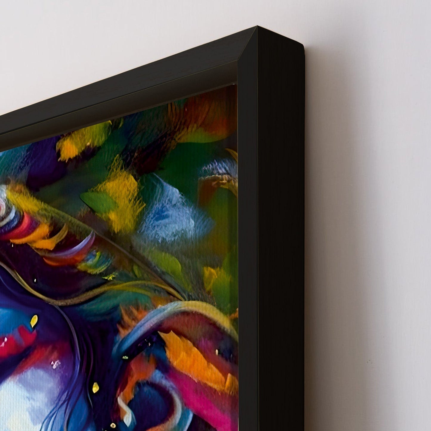 Where Flutes Whisper Love: Radha Krishna Art Painting Print Framed Canvas For your Home and Office Wall Decor