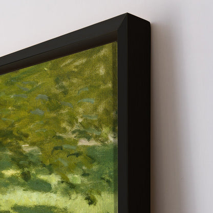 Springtime A Girl with A book by Claude Monet Most Famous Large Wall Art Paintings Reproductions - Impressionist Modern Canvas Art - Perfect for Office and Home Wall Decor.