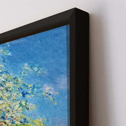 Claude Monet Blossoming pear tree Canvas Print Classic Reproduction Wall Art Modern Art Impressionism Painting on Framed Canvas Artwork for Home Office Restaurant Decorations.