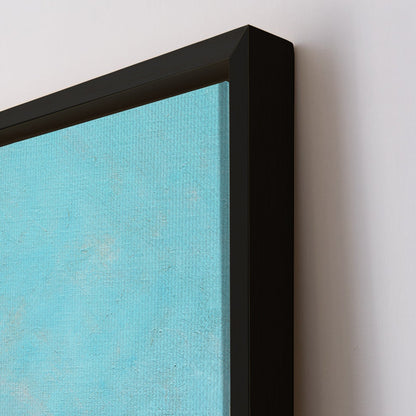 Large Wall Art Framed Canvas - Blue Beige Painting By Cloude Monet Canvas Modern Art Impressionism on Framed Canvas Artwork Perfect for Office and Home Wall Decor.