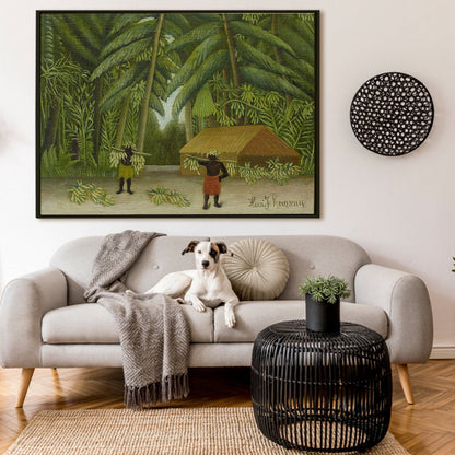 Banana Harvest By Henri Rousseau - Traditional Art Poster Canvas Print Artwork