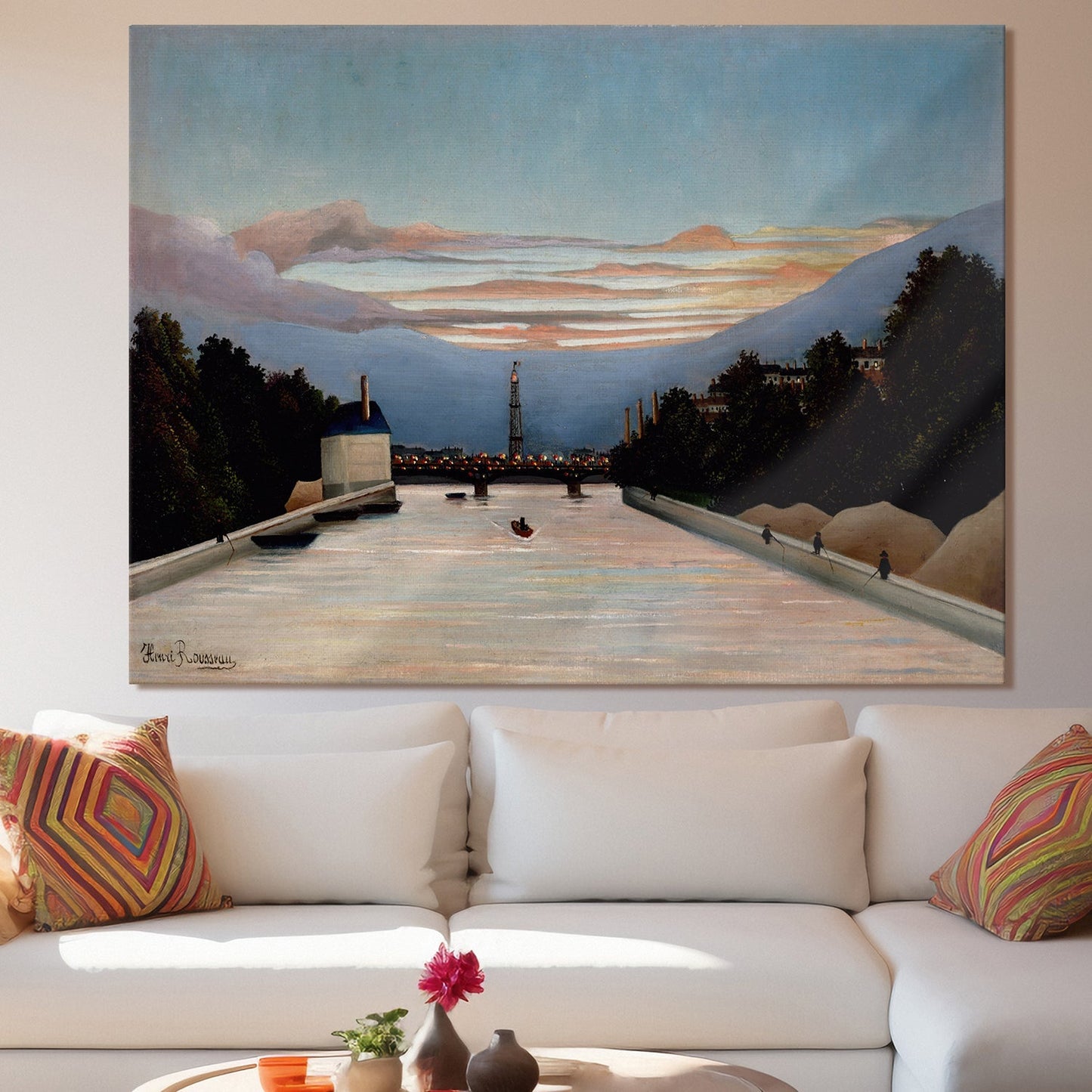 Henri Rousseau - The Eiffel Tower- Fine Arts Wall Art Print Canvas Masterpiece