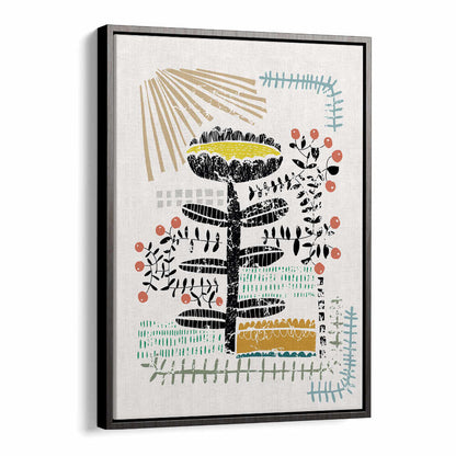 Brighten your space with BLOCK PRINT BOLD FLOWER, FLORAL FLOWER PAINTINGS featuring vibrant abstract designs.