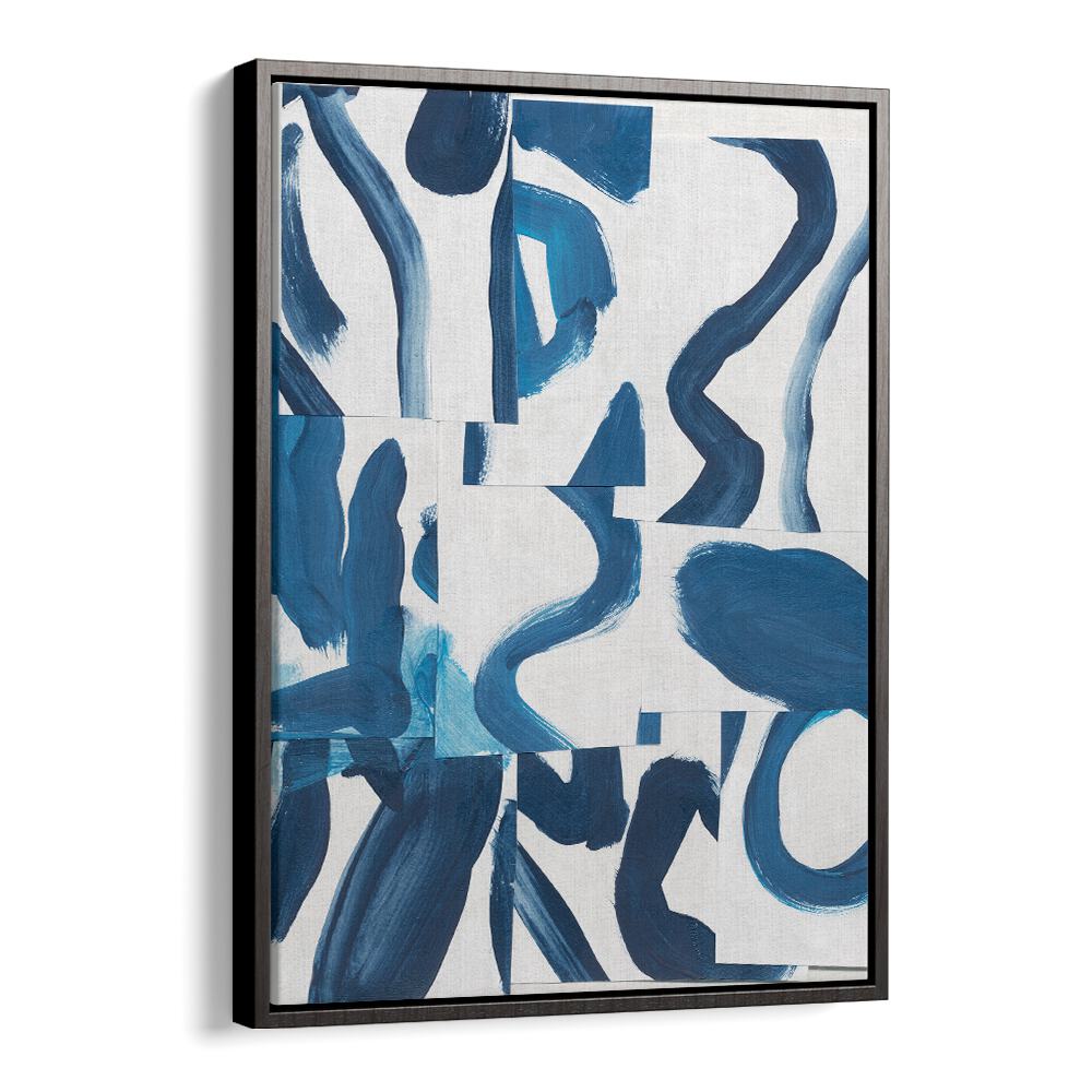 Vibrant blue and white design from the INDIGO SUMMER CAMP, ABSTRACT PAINTINGS collection, perfect for creative spaces.