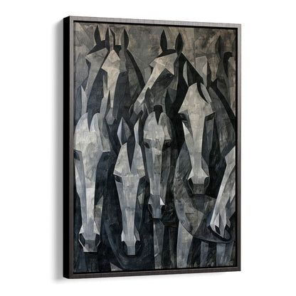 HORSE POSTER XVII , ANIMAL PAINTINGS