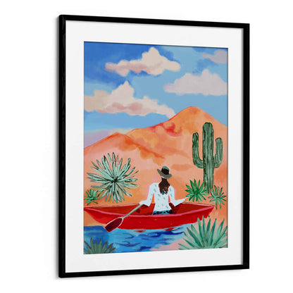 DESERT ROWING DREAM , COWBOY & MODERN AMERICANA PAINTINGS