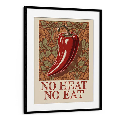 Bold and vibrant SPICY ELEGANCE, KITCHEN POSTERS featuring a red chili pepper design, perfect for any culinary space.
