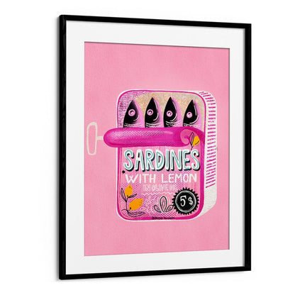 Brighten your space with the SARDINES TIN CAN PINK, KITCHEN POSTERS by Baroo Bloom, perfect for home or office decor.