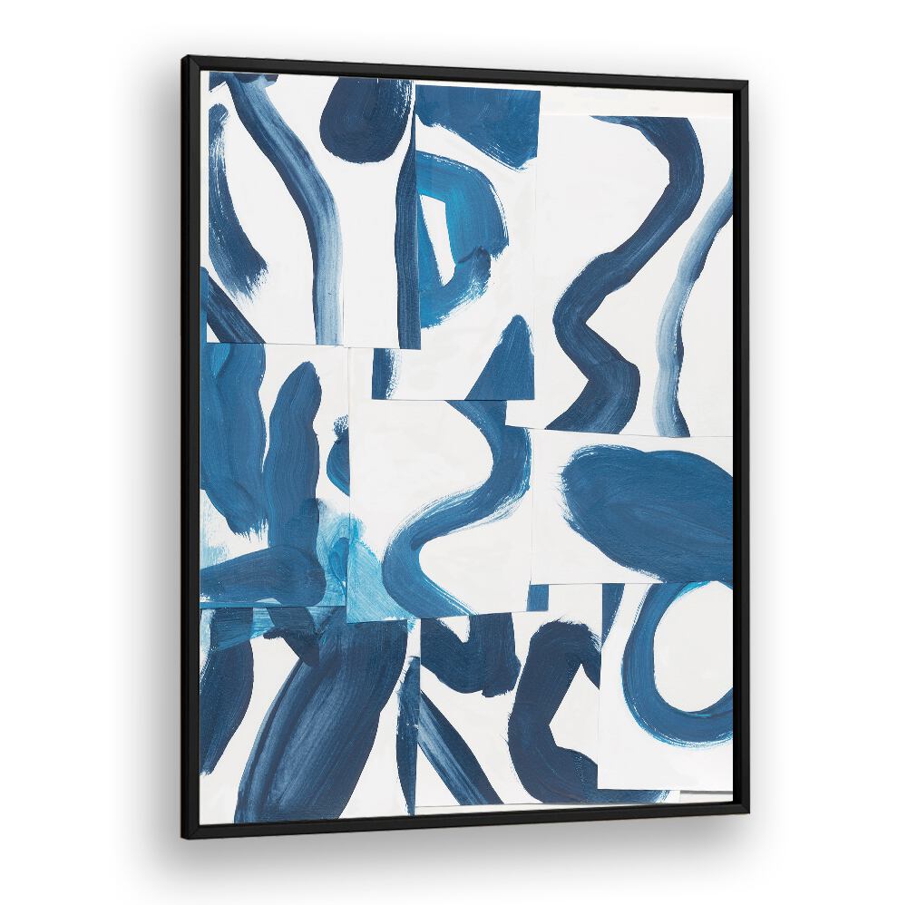 Vibrant colors in INDIGO SUMMER CAMP, ABSTRACT PAINTINGS blend creativity and summer essence beautifully.