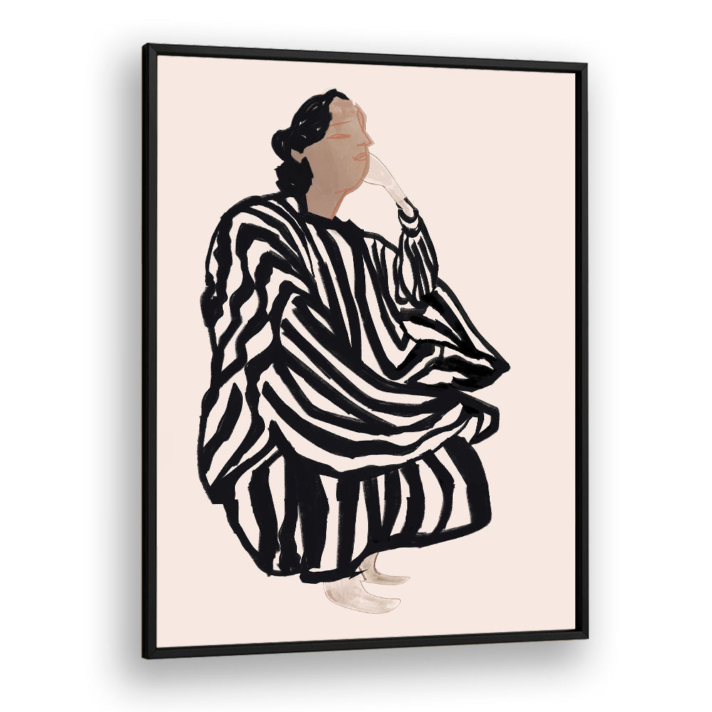 Elegant black and white artwork featuring the FEMALE FIGURE I, PORTRAITS, showcasing exceptional craftsmanship.