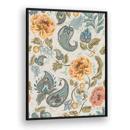 Elegant PAISLEY PATTERN II art print featuring intricate motifs, perfect for enhancing any room's decor. Ideal for pattern art prints.